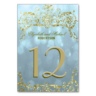 Prinzessin Blue der Tischnummer- Tischnummer