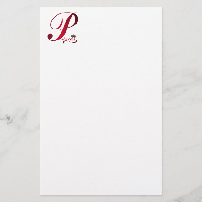 Prinzessin Briefpapier (Vorderseite)