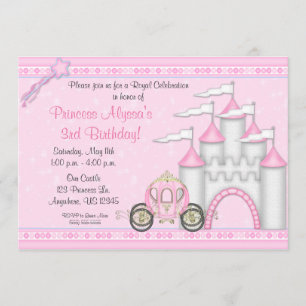 Prinzessin Castle Birthday Invitation Einladung