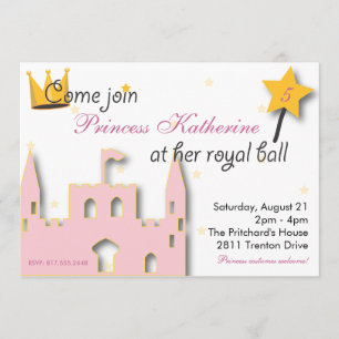 Prinzessin Castle Einladung