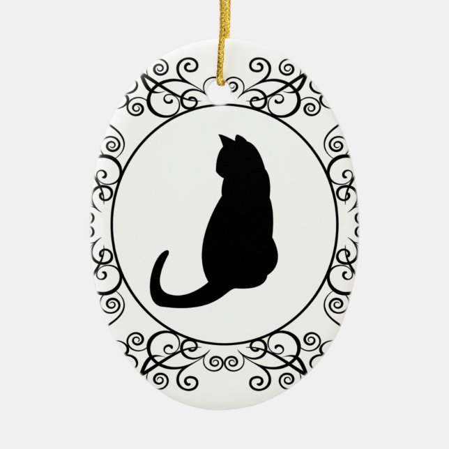 Prinzessin Cat Keramik Ornament (Vorne)