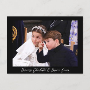 Prinzessin Charlotte und Prinz Louis Postkarte