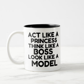 Prinzessin, Chef, Modell Zweifarbige Tasse