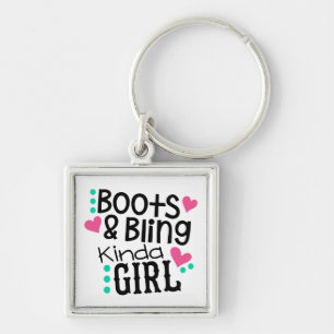 Prinzessin Cowgirl Bling Country Western Schlüsselanhänger