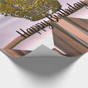 Prinzessin Crown Birthday Girl Geschenkpapier