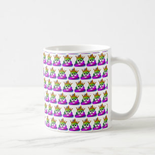 Prinzessin Crown Rainbow Emoji Poop Kaffeetasse