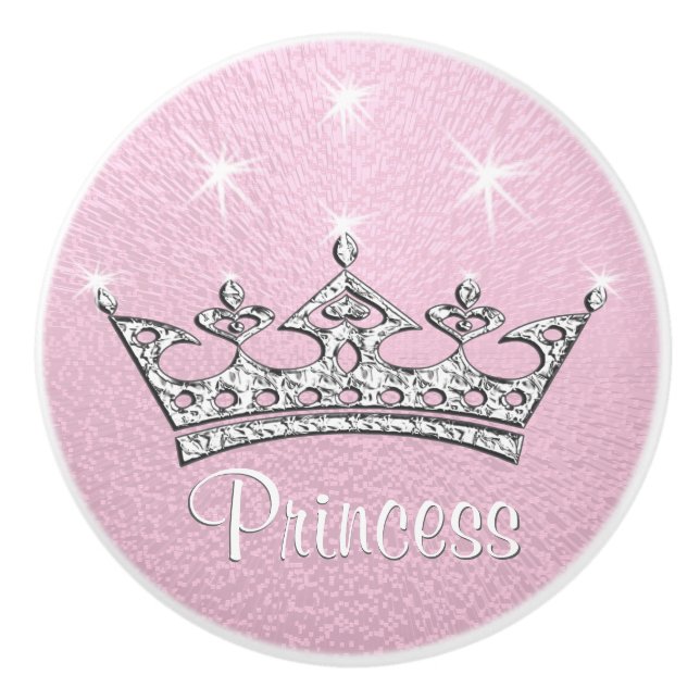 Prinzessin Custom Pink Knobs für Möbel, Kabinette Keramikknauf (Vorderseite)