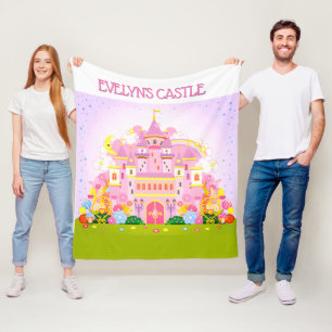 Prinzessin Dekoration! Personalisiertes Schloss Fleecedecke