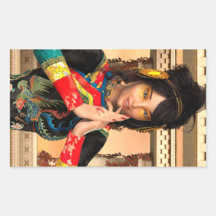 Prinzessin der China Rechteckiger Aufkleber