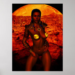 Prinzessin der Mars Fantasy Poster