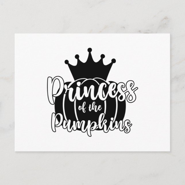 Prinzessin der Pumpkins Postkarte (Vorderseite)