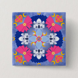 Prinzessin der Radialkunst des Mondes Button