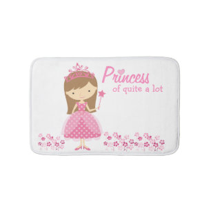 Prinzessin der rosa Bad-Matte Badematte