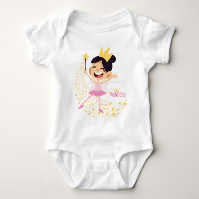 Prinzessin der Sterne, Magische Wünsche Baby Strampler (Vorderseite)