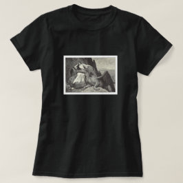 Prinzessin des Mittelalters und ihr Drache T-Shirt