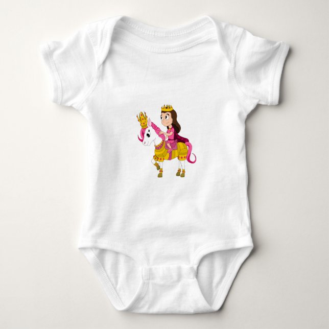 Prinzessin des niedlichen Cartoon Baby Strampler (Vorderseite)