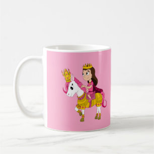 Prinzessin des niedlichen Cartoon Kaffeetasse