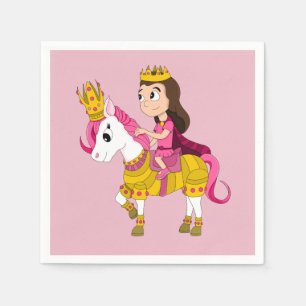 Prinzessin des niedlichen Cartoon Serviette