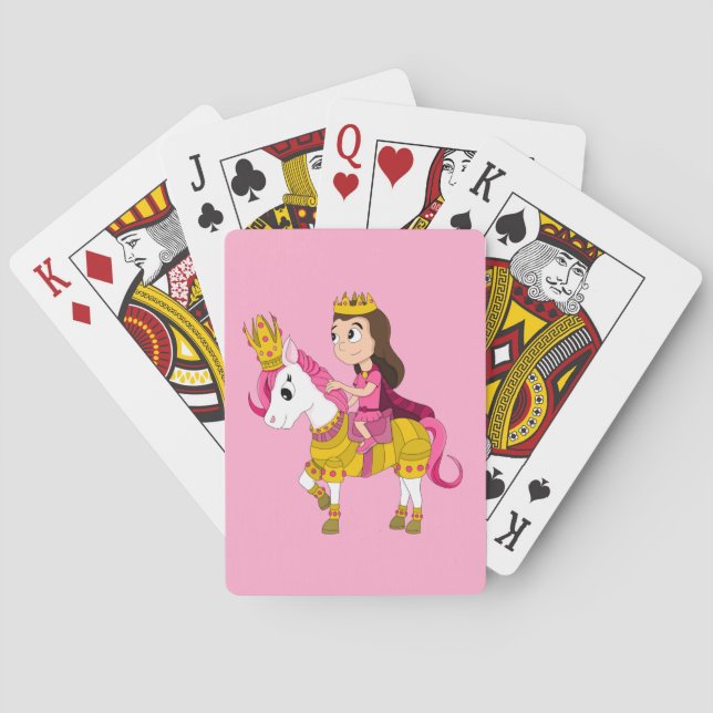 Prinzessin des niedlichen Cartoon Spielkarten (Rückseite)