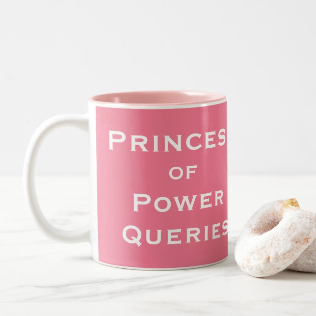Prinzessin des Powers schwenkt Zweifarbige Tasse (Mit Donut)