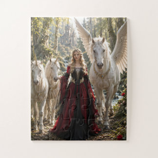 Prinzessin des verzauberten Einhornwaldes Puzzle