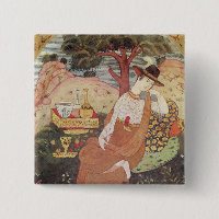 Prinzessin, die in einem Garten, Safavid Dynastie