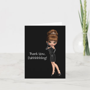Prinzessin Diva Dankeskarten Dankeskarte