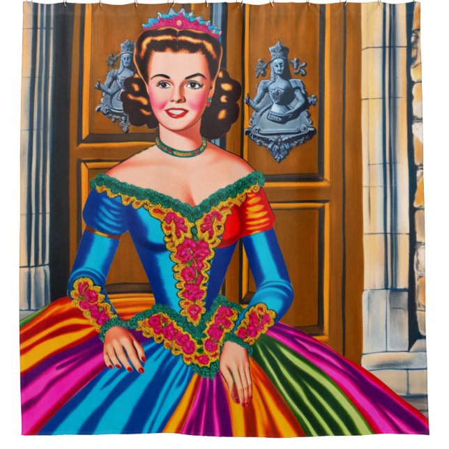Prinzessin Duschvorhang (Vorderseite)