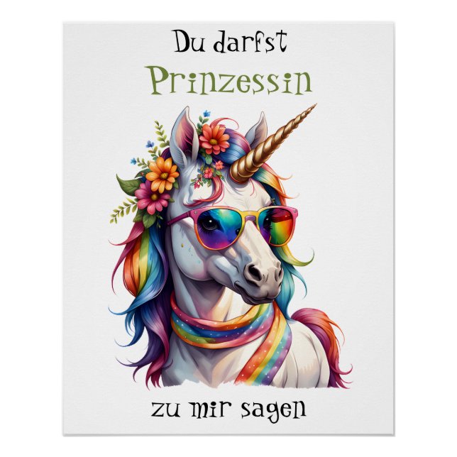 Prinzessin Einhorn 3 Poster (Vorderseite)