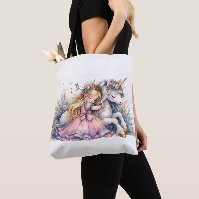 Prinzessin Einhorn Pastell Märchen Fantasy (Von Nahem)
