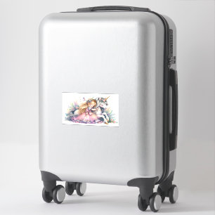 Prinzessin Einhorn Pastell Märchen Fantasy Aufkleber