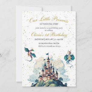 Prinzessin Einladung zum 1. Geburtstag, Prinzessin