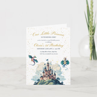 Prinzessin Einladung zum 1. Geburtstag, Prinzessin