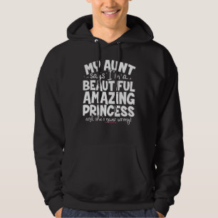 Prinzessin einzigartig für Nichte von Tante Hoodie