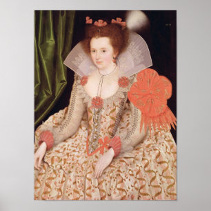 Prinzessin Elizabeth, Tochter von James I, 1612 Poster