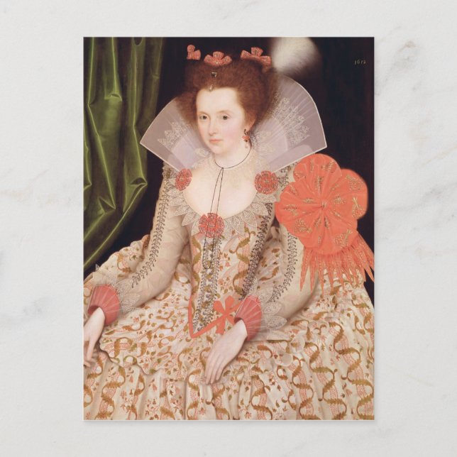 Prinzessin Elizabeth, Tochter von James I, 1612 Postkarte (Vorderseite)