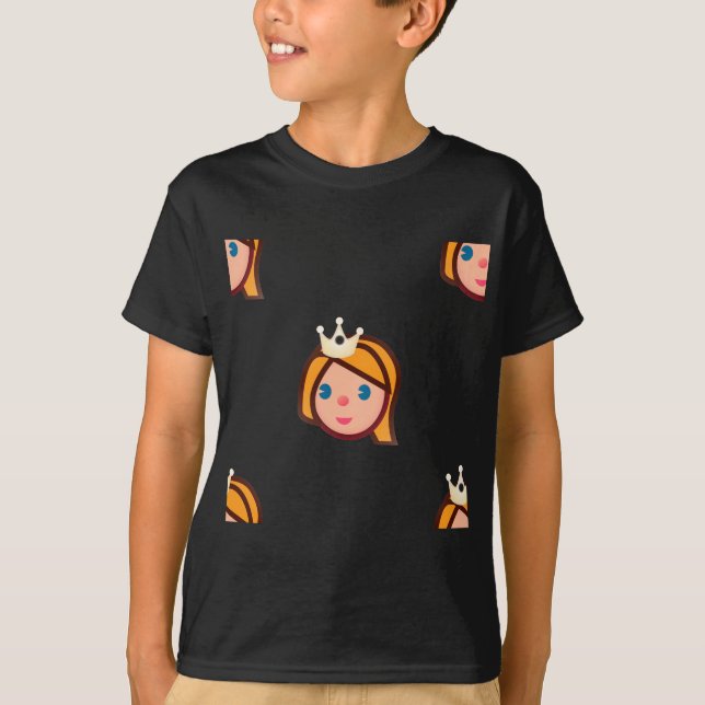 Prinzessin Emoji T-Shirt (Vorderseite)