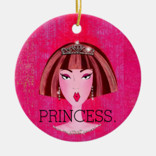 "Prinzessin - Fairest von allen!" Keramik Ornament