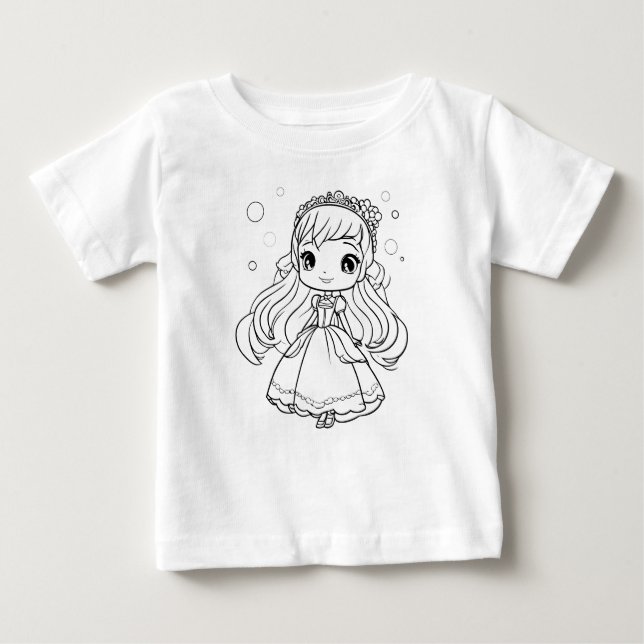 Prinzessin färbt es sich selbst baby t-shirt (Vorderseite)