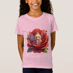 🌹 Prinzessin Fee Grafik T-Shirt für Kinder Mädche