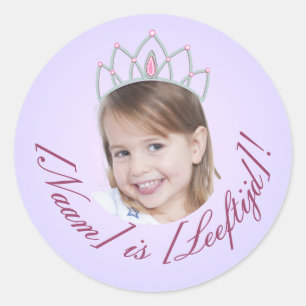 Prinzessin Foto Sticker – Lavendel Farbverlauf