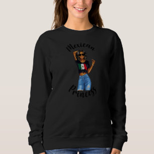 Prinzessin Frauen Afrikanisch Mexikanisch Flagge M Sweatshirt