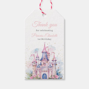 Prinzessin Geburtstagsfeier Märchenschloss Rosa Mä Geschenkanhänger