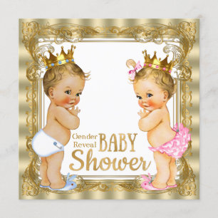 Prinzessin Gender Reveal Baby Dusche Einladung