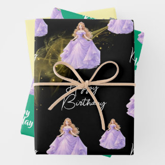  Prinzessin  Geschenkpapier Set