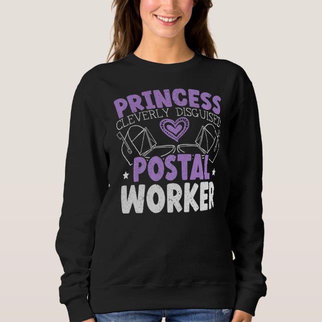 Prinzessin, geschickt als Postleitzahl verkleidet Sweatshirt (Vorderseite)
