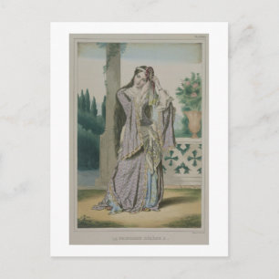 Prinzessin Helen, in Gravur der Brüder Thierry, Postkarte
