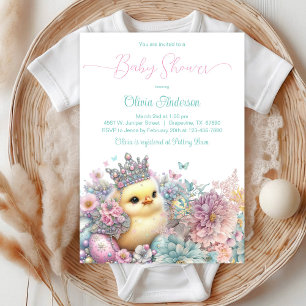 Prinzessin Huhn Baby Shower Einladung