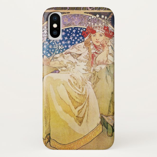 Prinzessin Hyacinth Art Nouveau Alphonse-Mucha Case-Mate iPhone Hülle (Rückseite)