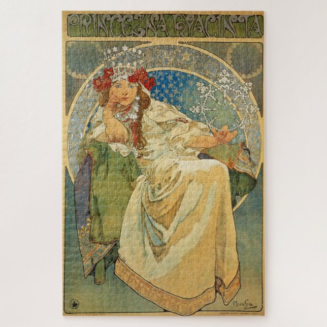 Prinzessin Hyacinth von Alphonse Mucha Puzzle (Vertikal)